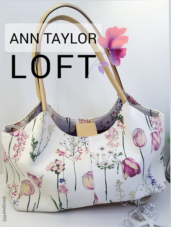 LOFT Handbags - 🔖Ann Taylor LOFT⚡🌺Multicolor Canvas Floral Shoulder Bag/Satchel Bag